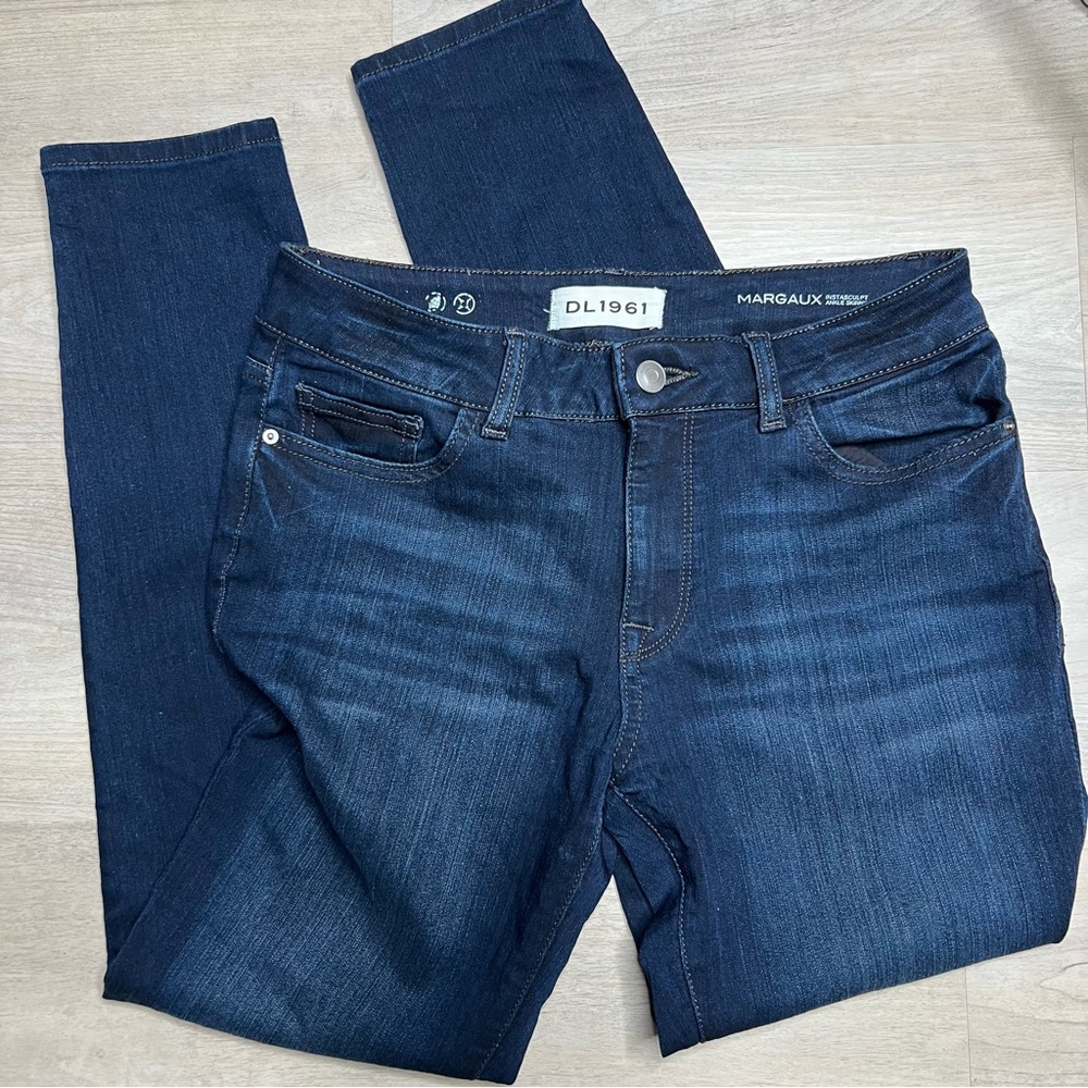 DL1961 Margaux Intrasculpt Ankle Skinny Jeans in Moscow Wash, size 27 - Picture 2 of 6